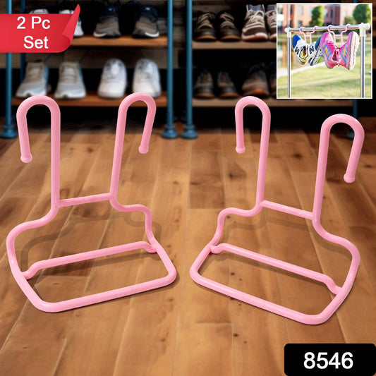 Multi Function Drying Rack Shoe Organizer Hanging Shelf for Wardrobe  2 Pc