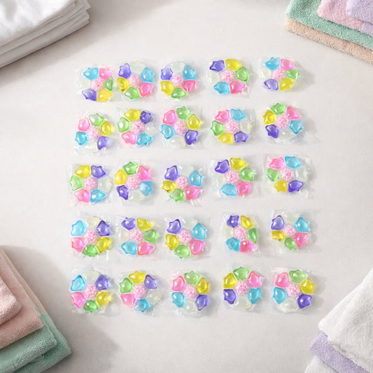 colorful detergent pods